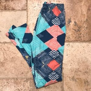 LulaRoe multi color leggings